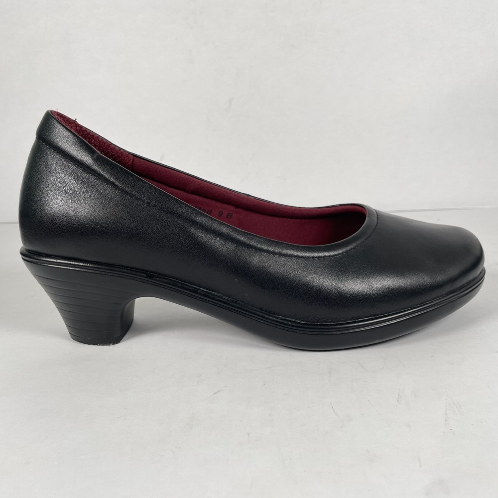 Bioheels Orthofeet Dina Pumps Womens Size 9 B Black Leather Orthopedic Shoes